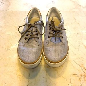 Boys Canvas Boat Shoes Size 5